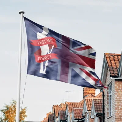 Remembrance Union Jack Lest We Forget Tommy Flag