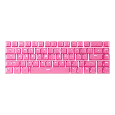MCHOSE 68-Key Transparent Red Keycap Set