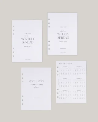 Minimalist Insert Bundle | Academic 2026-2027