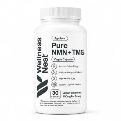 AgeAura Pure NMN + TMG — The Essential Longevity Duo