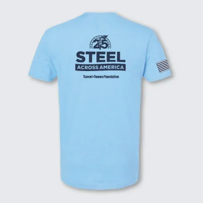 T2T 25th Anniversary Steel Across America – Unisex (Sky)