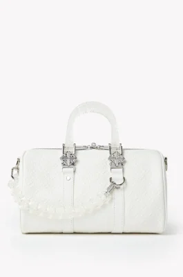 Pearl White Mini Duffle Bag