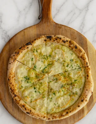 9.5" Garlic Pizza Bread - (TDB Garlic Butter & Shredded Mozz/Scamorza Mix)