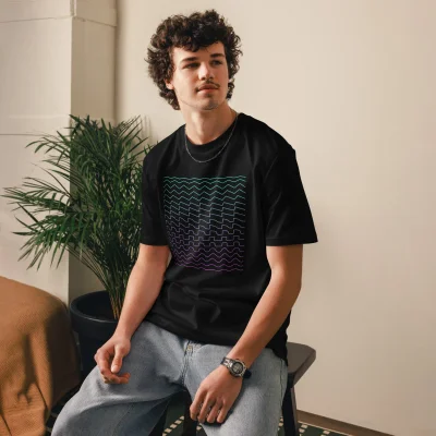 Waveforms - Unisex organic cotton t-shirt