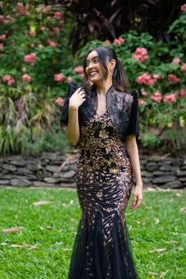 'Estella' Sequin Mermaid Prom & Formal Gown (Rose Gold)