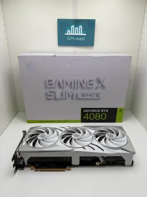 MSI Nvidia GeForce RTX 4080 Gaming X White Slim 16GB GDDR6X - A