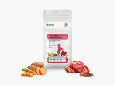 Trockenfutter mit Rind & Süßkartoffel für kleine Hunde