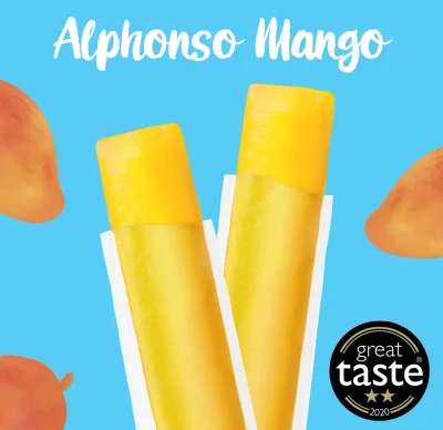 Alphonso Mango Sorbet Pops (DROPS JULY)