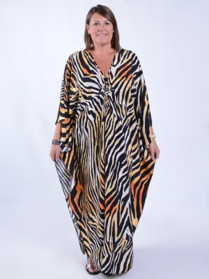 Brown Safari Kaftan - KAF45