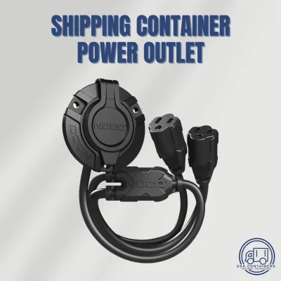Shipping Container Power Outlet 2 cord splitter