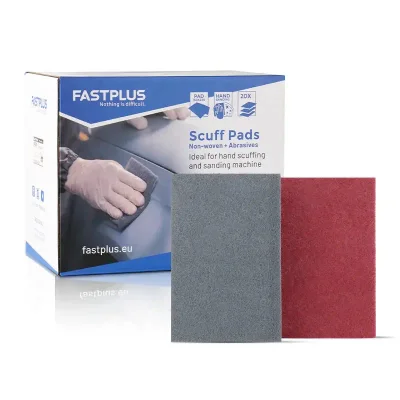 Scuff Pad Non-Woven 150x230mm Grey & Red FV19 – 20 Pack