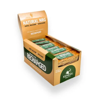 Natural NRG: Rolled Oat Flapjack Energy Bar (Vegan) (Clearance)