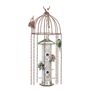 Stainless Steel Metal Bird Feeder & Defender Pack