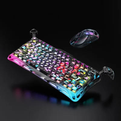 GravaStar 8K Hall-Effekt Gaming-Set – Neon-Graffiti [ISO-DE/ANSI Layout]