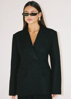 Tailored Hourglass Wool Blazer
