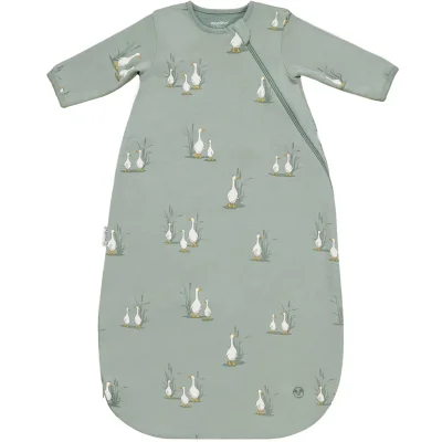 Slumber Sack, Baby Sleep Bag with Sleeves, Merino Wool & Organic Cotton, Goose