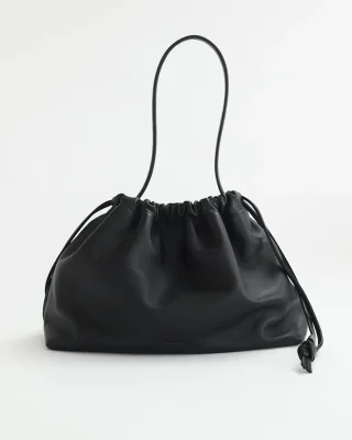 Fin Shoulder Bag: Black