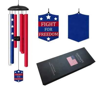 Patriot Wind Chime 29” - Freedom Rings