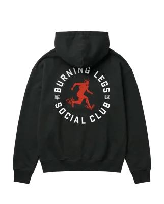 Burning Legs Social Club - Oversize Hoodie - Black