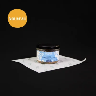Rillettes de sanglier nature (180g)