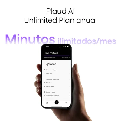Suscripción Ilimitado Anual a Plaud AI para empresa