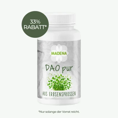 DAO-Kapseln: Vegan aus Erbsensprossen
