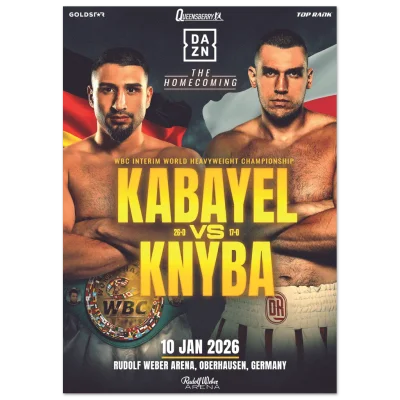 Abit Kabayel vs Damian Knyba - Fight Night Official Poster
