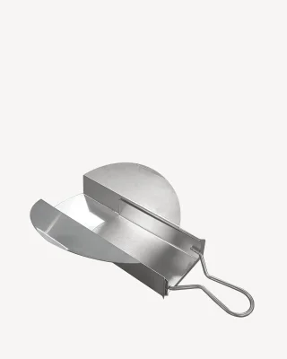Plateau et pelle en inox récupérateur de cendre
