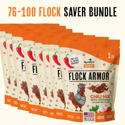 76-100 Flock Size - Daily Worm Defense + Gut Support Saver Bundle (17 Packs)