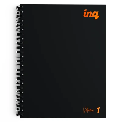 Spiral Notebook A5 5.8" x 8.3" 156 Pages (Black)