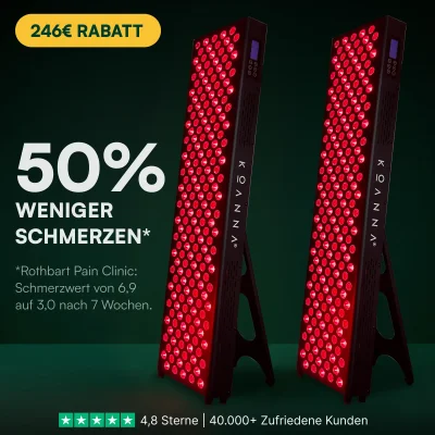 2x Koanna® Luma1000™ - Rotlicht-Panel