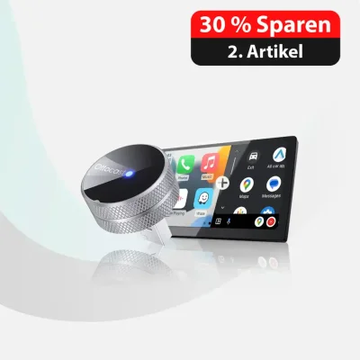 ⏳ 12-Stunden-Blitzangebot! Nicht verpassen! 💥Ottocast® Mini Tube Wireless CarPlay und Android Auto Adapter
