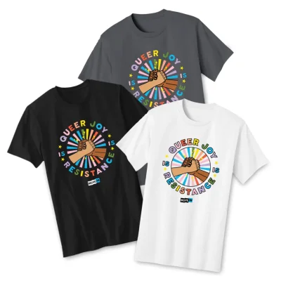 "Queer Joy Is Resistance" Unisex Cotton T-Shirt