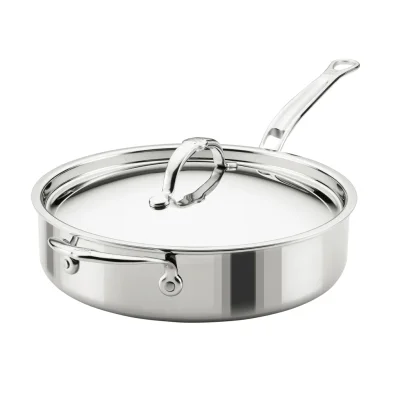 Hestan ProBond® Luxe Professional Clad Stainless Steel Sauté Pan with Lid, 26cm