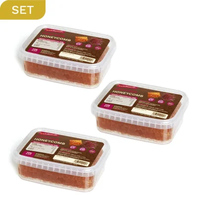 Set of 3 Raw Heather Cut Honeycombs 240g