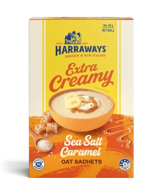 NEW Extra Creamy Sea Salt Caramel Oat Sachets