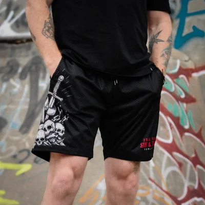 Free From Sin & Death Mesh Shorts