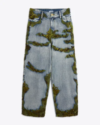 EMBROIDERED MOSS JEANS (TEST)