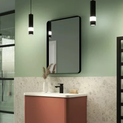 Onyx Deep Frame Mirror - Black 600mm x 800mm