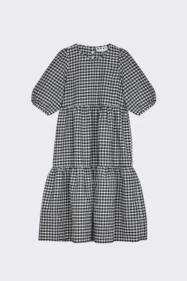 Rosemary Dress - Black Check