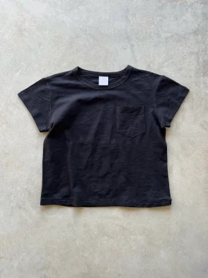 POCKET BABY TEE (BLACK)