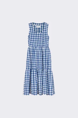 Austin Dress - Navy Check