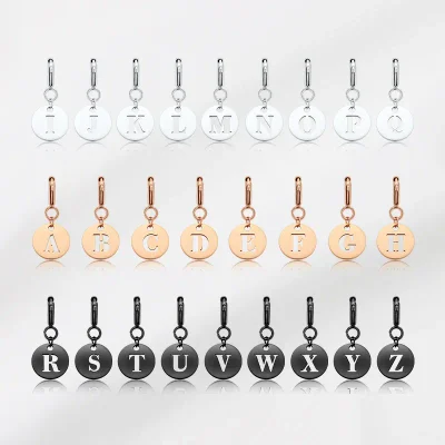 Totwoo Letter Charm -Silver/Rose Gold/Black