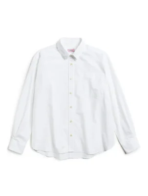 La chemise Oversize Tony toile bio-recyclée Superblanc