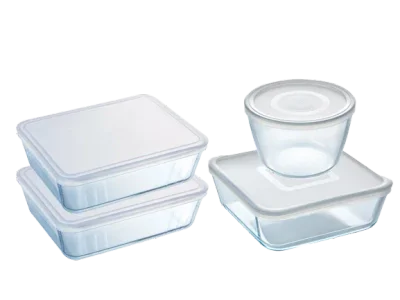 Cook & Freeze - Set de 4 boites de conservation batch cooking spécial congélation