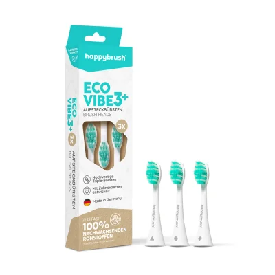 Aufsteckbürsten Eco Vibe 3+ | White-Mint