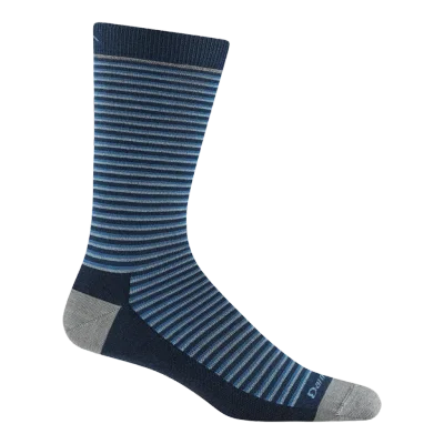 Men's Microstripe Crew Lightweight Lifestyle Socks