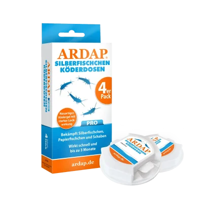 ARDAP Pro Silberfisch-Köderdose 4er Pack