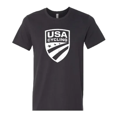 Men's One-Color Vintage Logo Charcoal Tee
