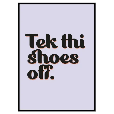 Tek Thi Shoes Off - Print